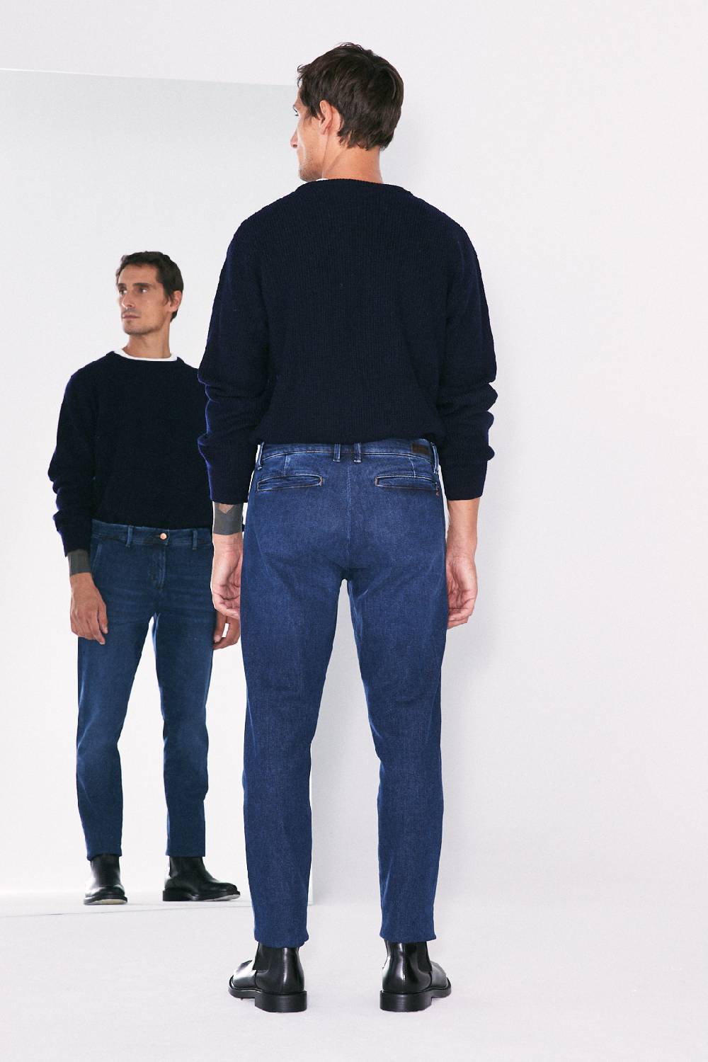 Jeckerson Chino tasca america in denim blu scuro Shopping Online