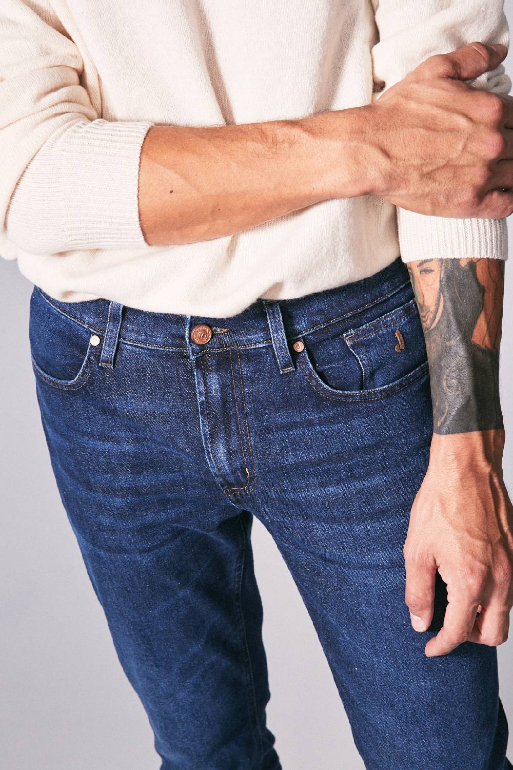 Jeckerson Pantalone 5 tasche slim fit in denim Convenienza