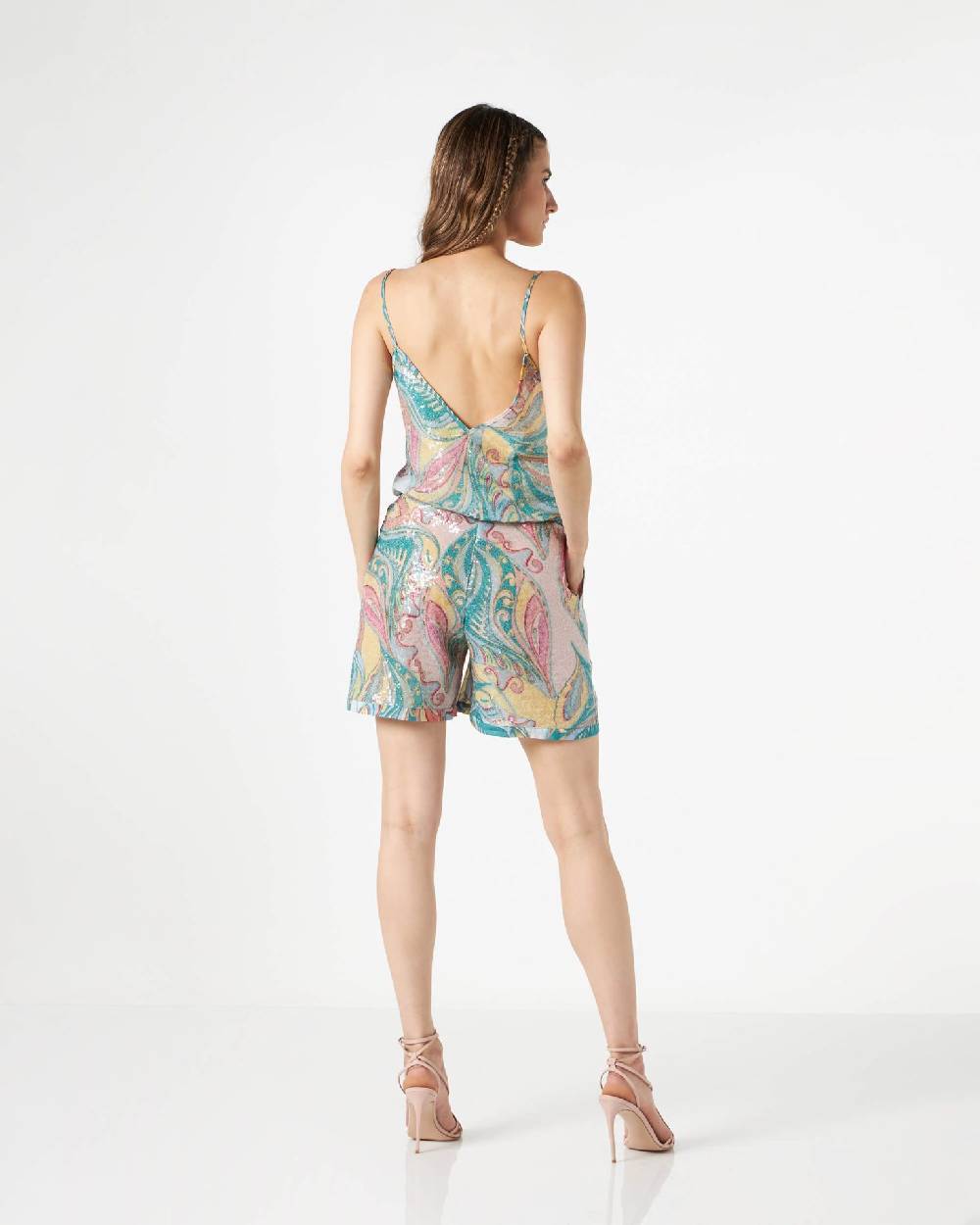 Le Twins Franca Paillettes Cashmere Spedizione Gratuita