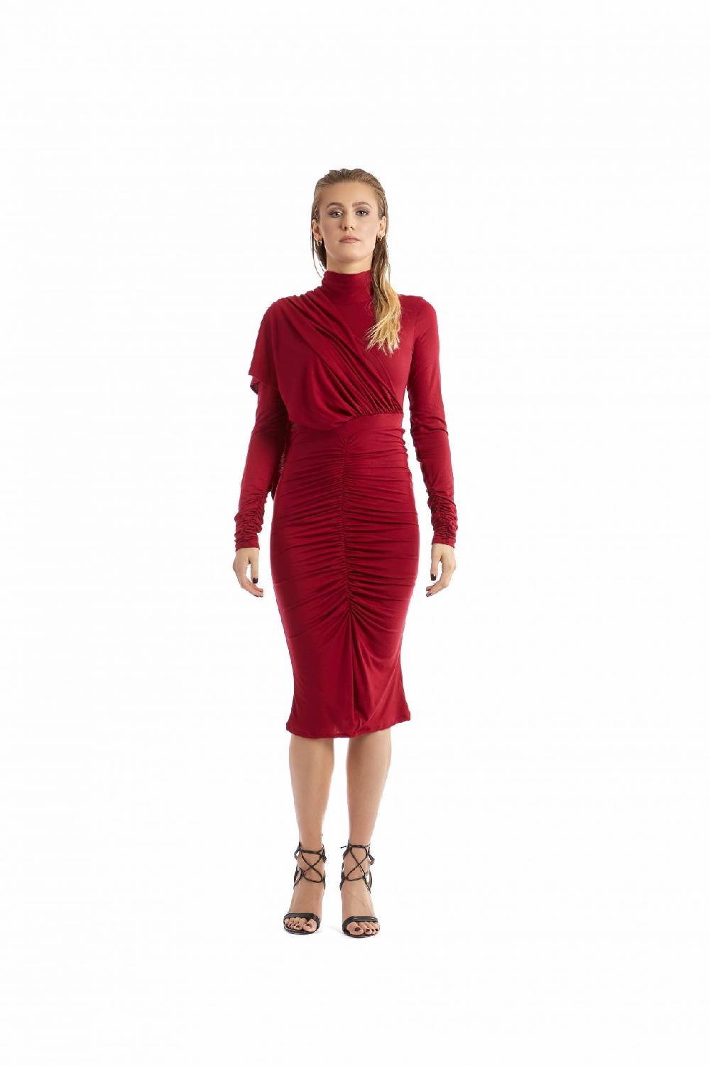 Le Twins Abito Camilla – Rosso Consegna Veloce