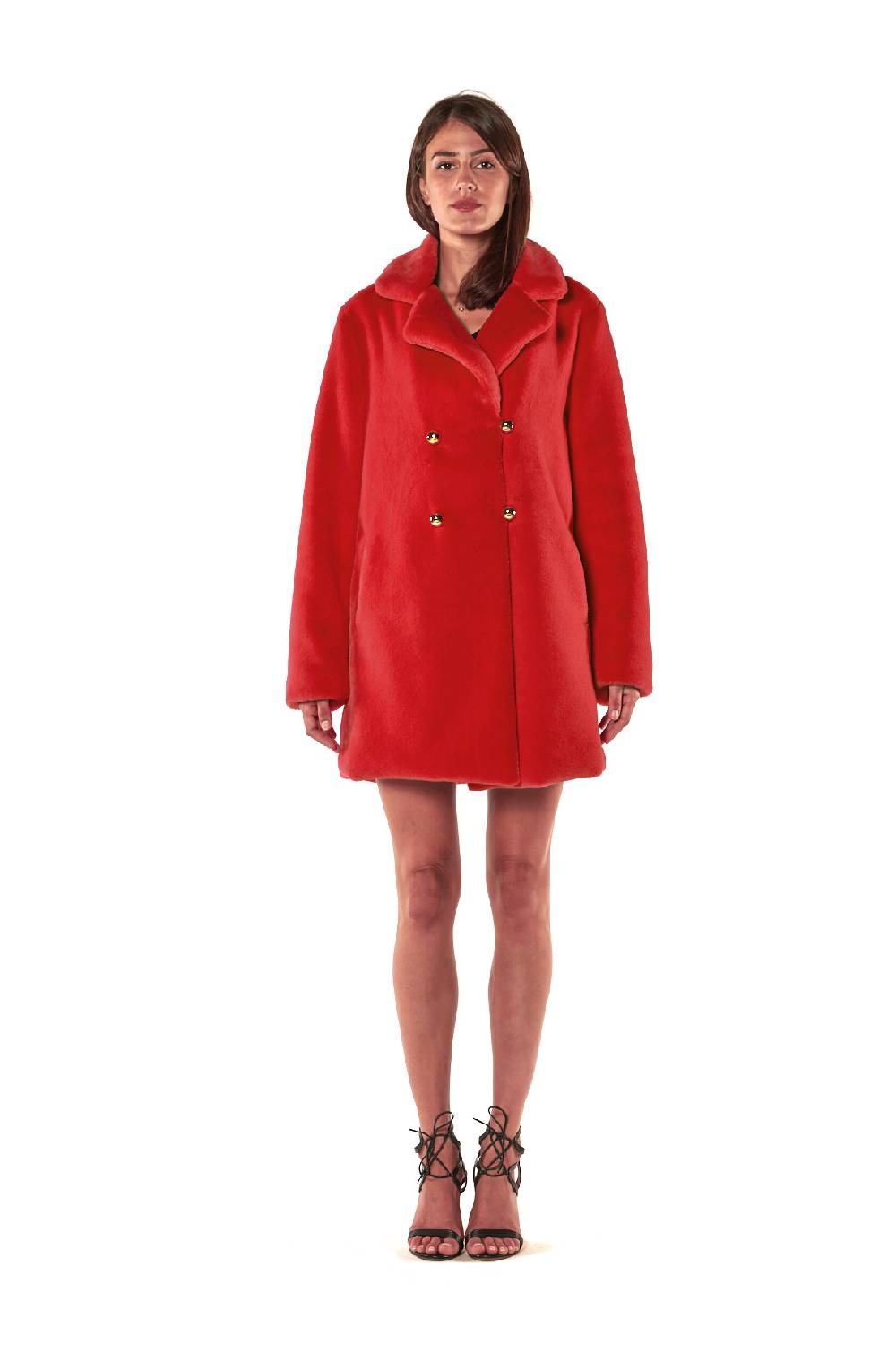 Le Twins Ecopelliccia Greta – Rosso Economico