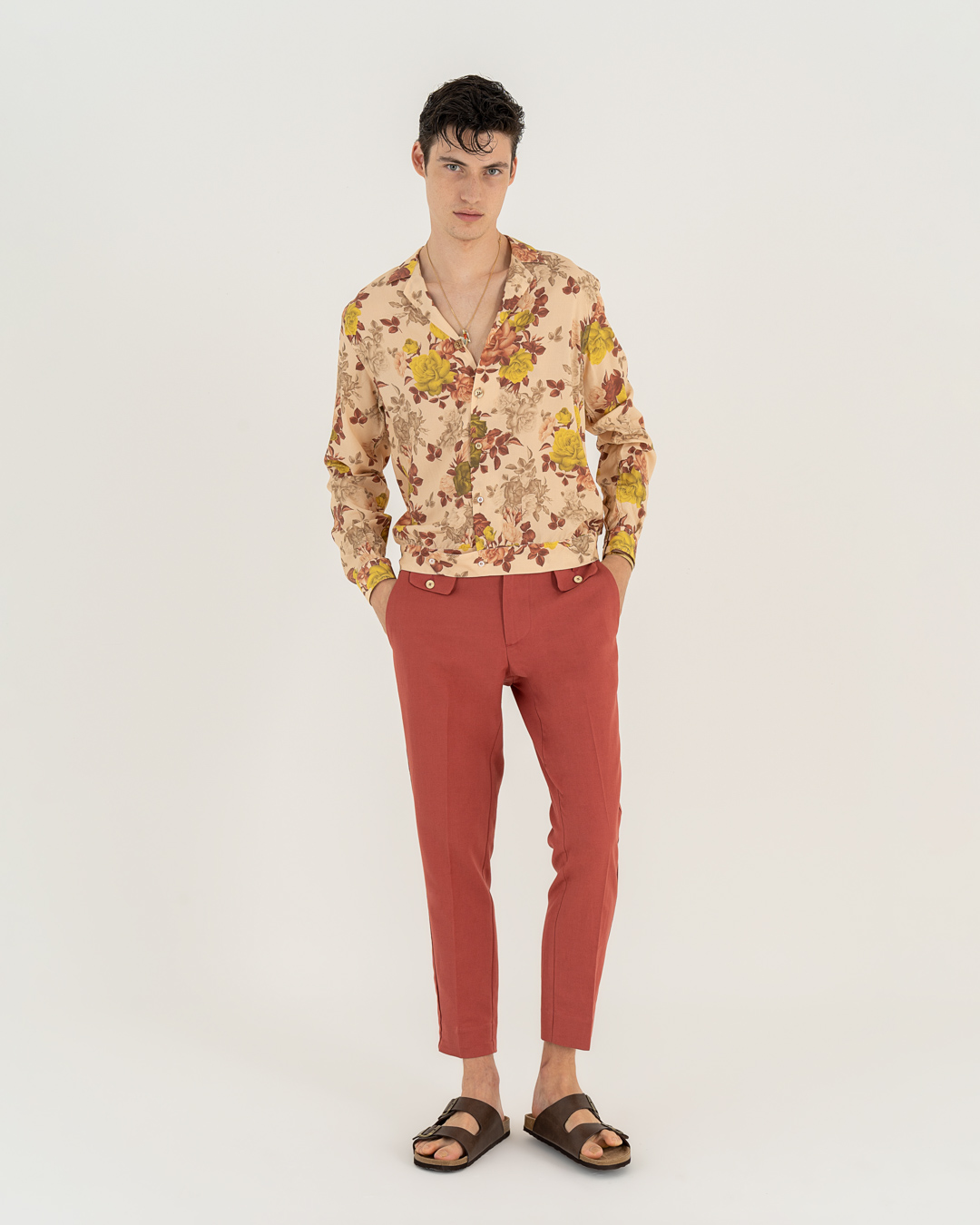 Neill Katter Camicia Golden Roses Moda