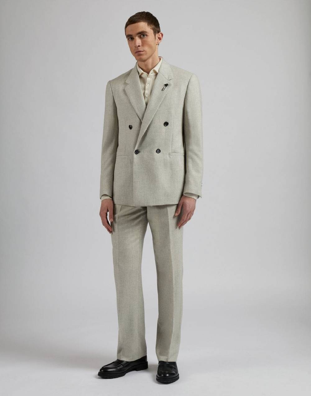 Lardini Abito linea feeling in cashmere light-flannel color panna Acquista Ora