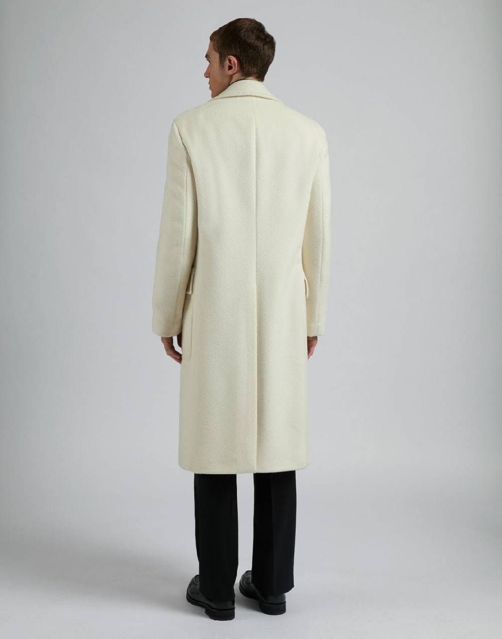 Lardini Cappotto doppiopetto panna in lana alpaca Affare Del Giorno
