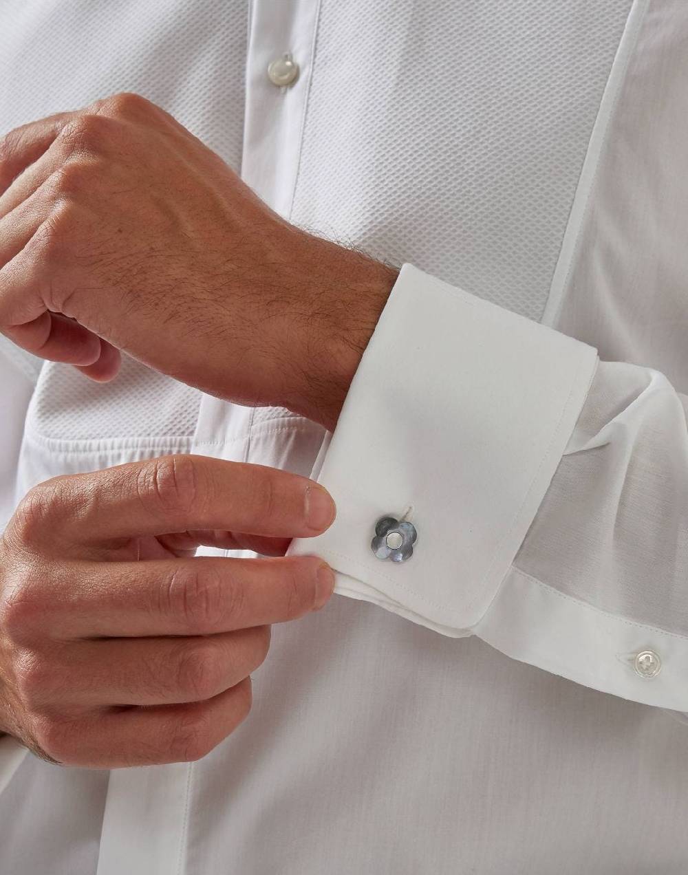 Lardini Gemelli in madreperla grigio e bianco Promozione