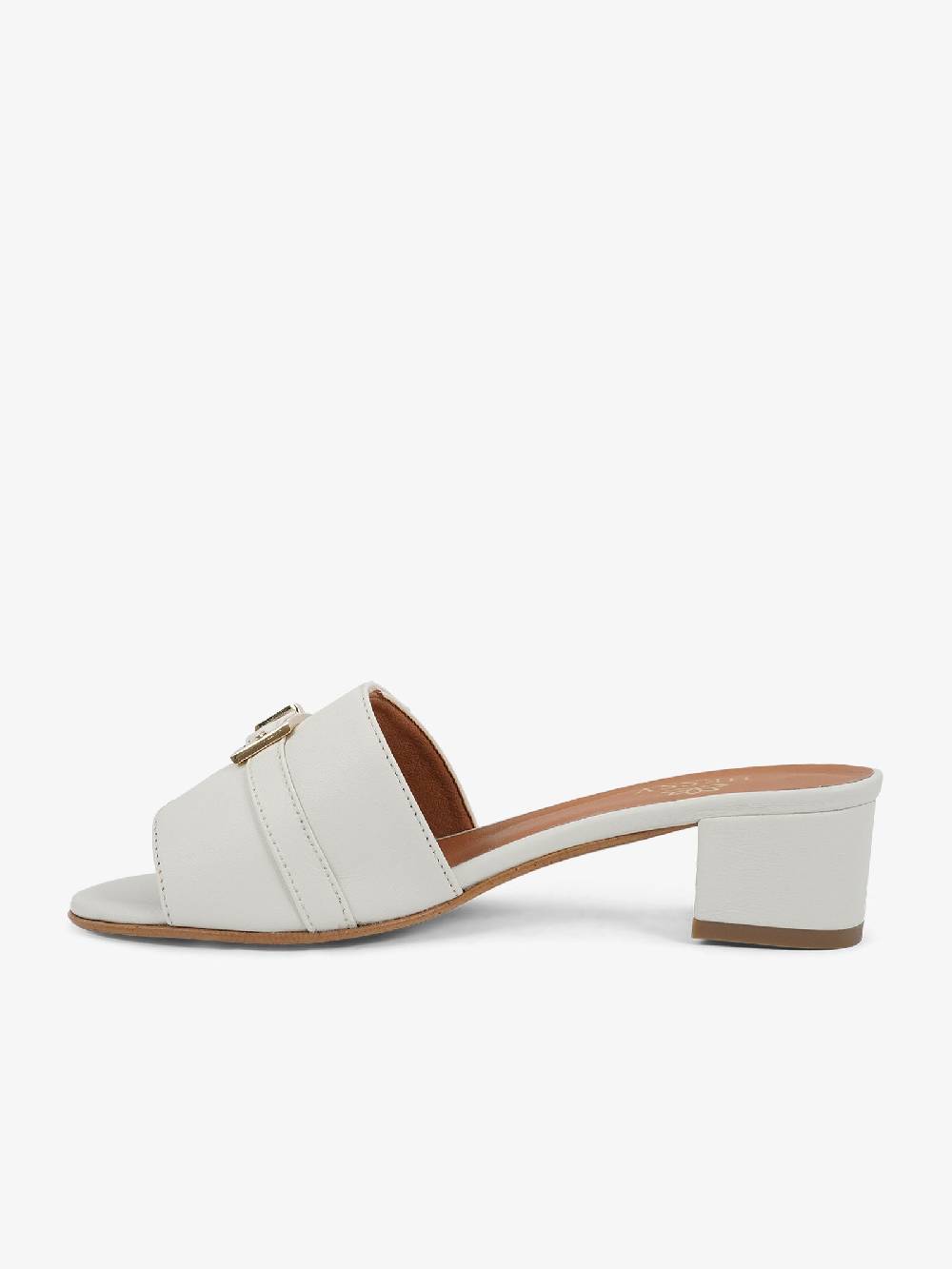 HESSY Sandali con tacco TACCO 20 5050 donna pelle bianco Nuova