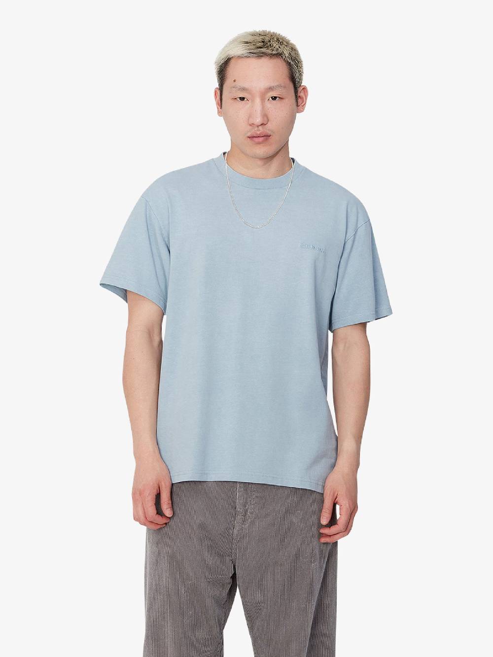 CARHARTT WIP T-shirt S/S Duster Script I033622_ uomo cotone grigio Affare Del Giorno