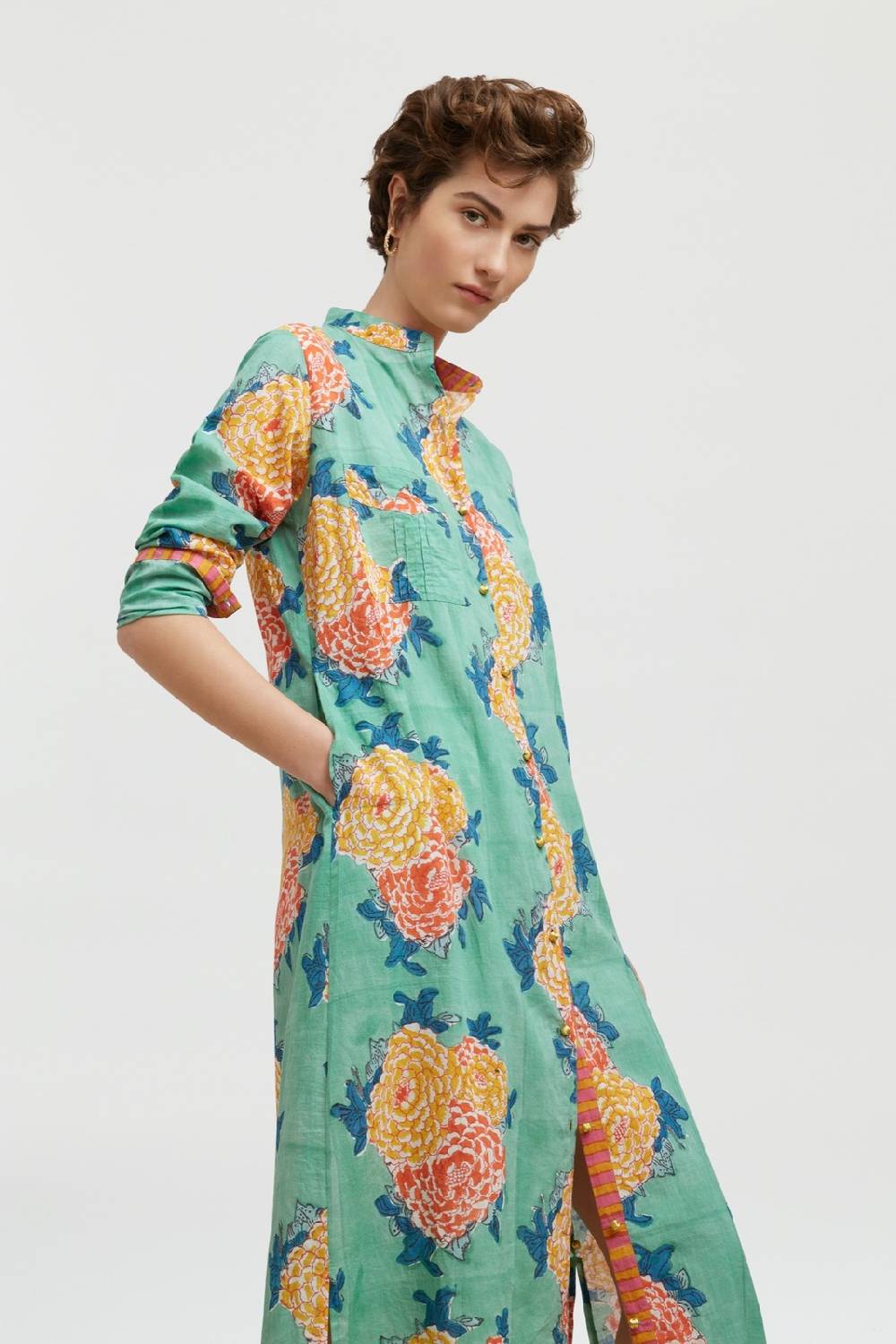Lisa Corti kurta lunga aperta corolla veronese In Saldo