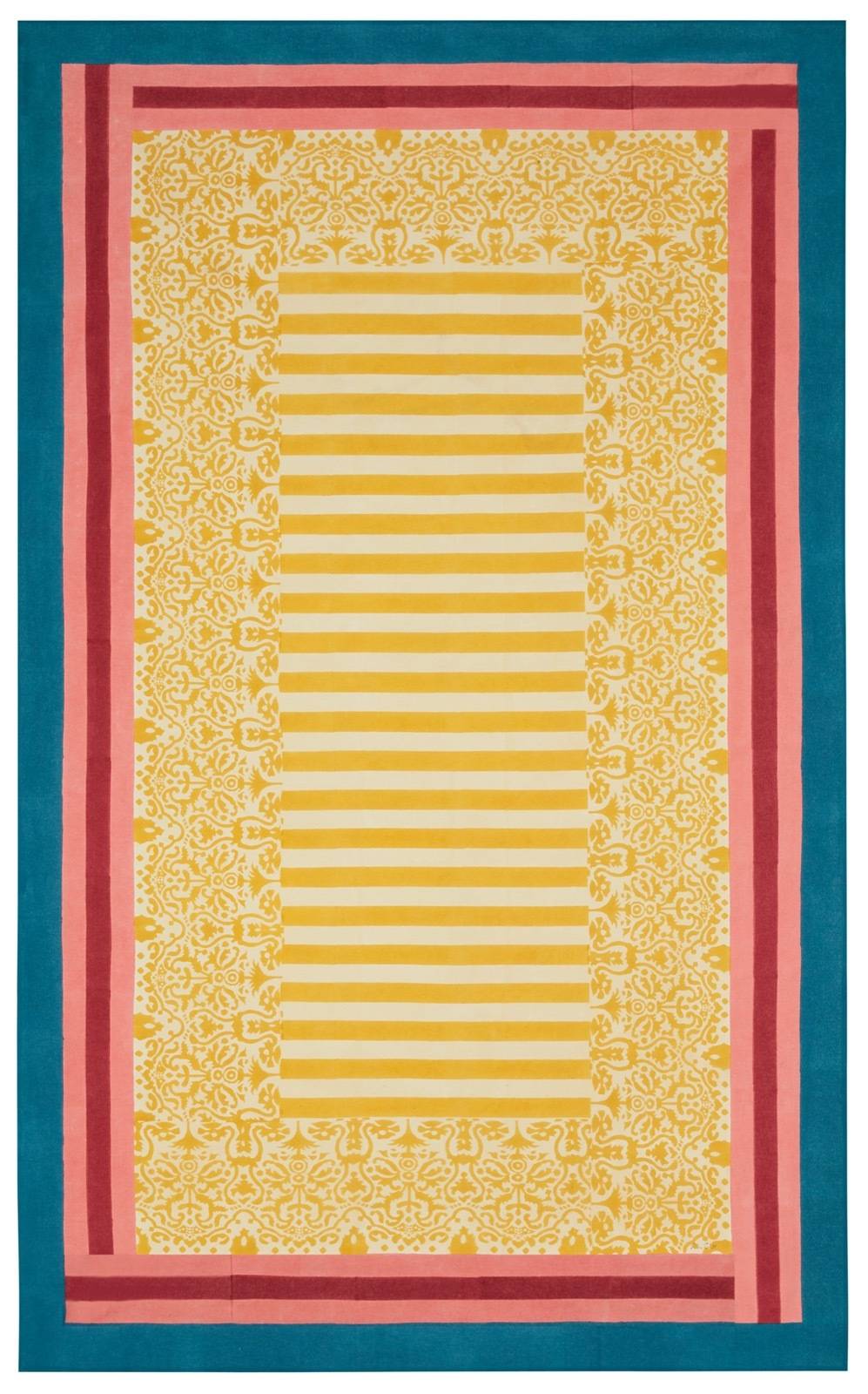 Lisa Corti telo cotone 140x240cm damask design gold Sconto