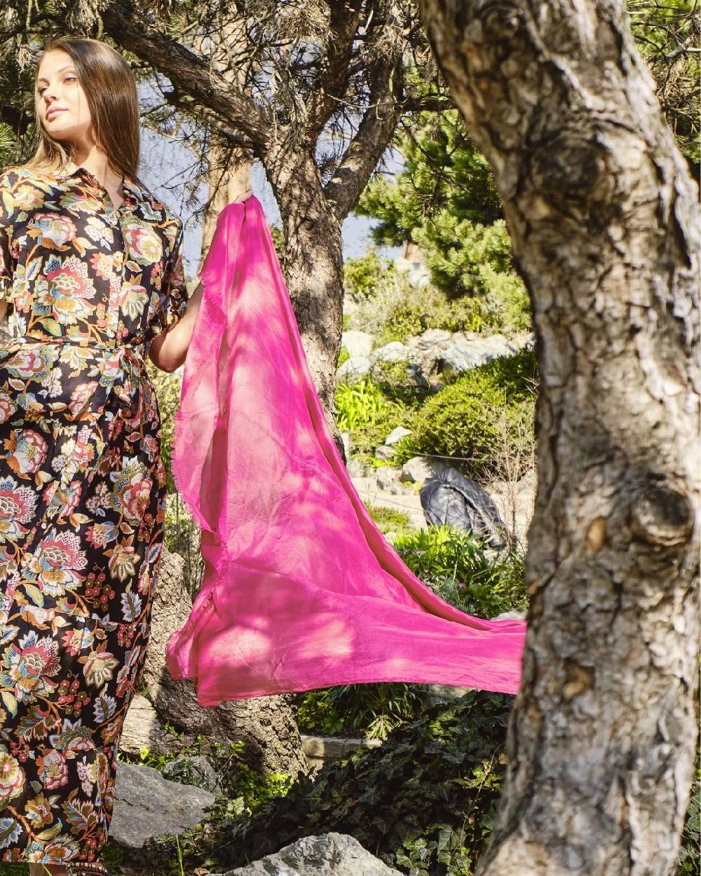 Ordi.to Accessori SOUFFLE' - STOLA SETA UNITA AZALEA Saldi