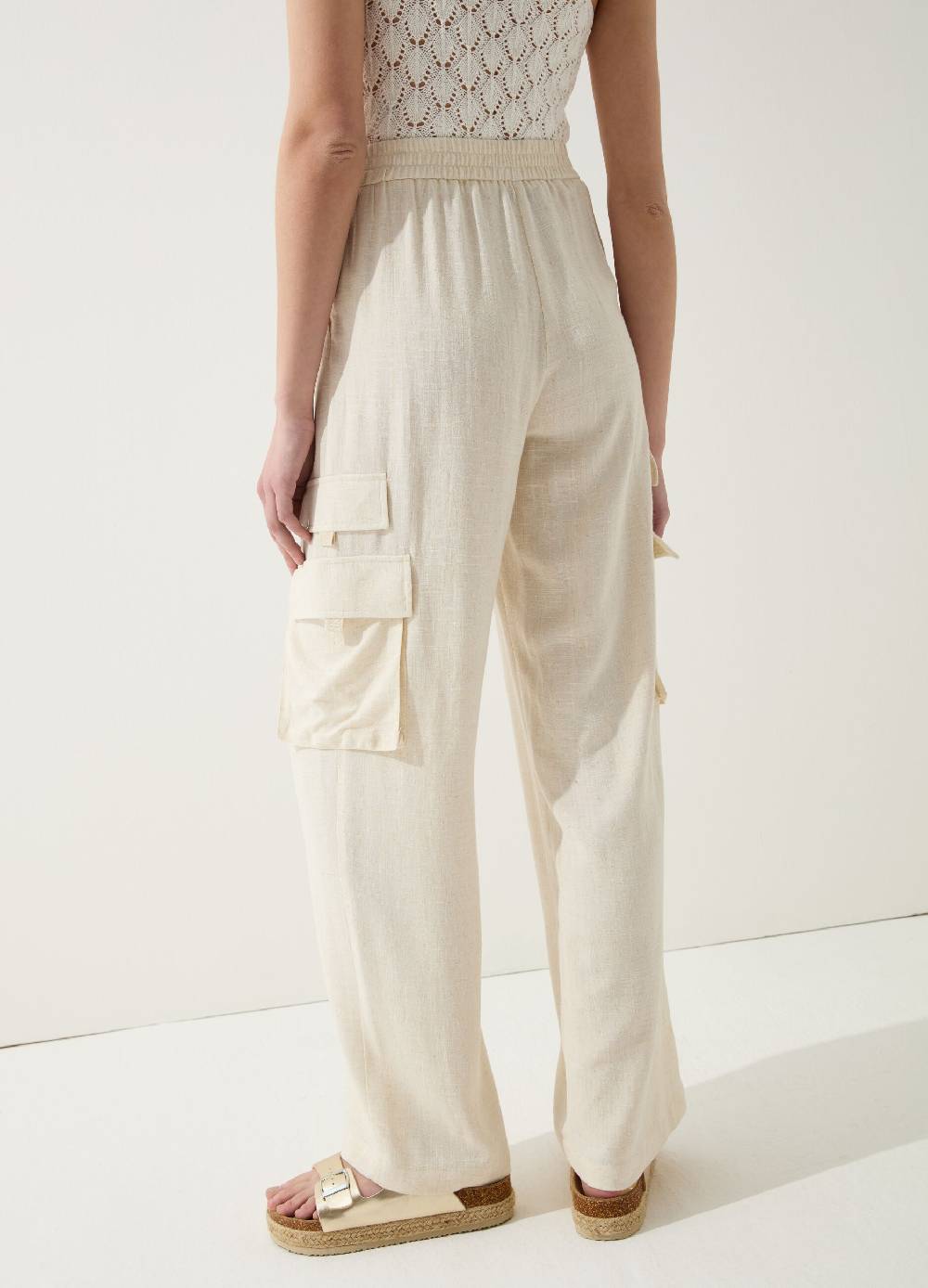 Ovs Pantalone cargo wide leg con pinces Saldi Di Fabbrica