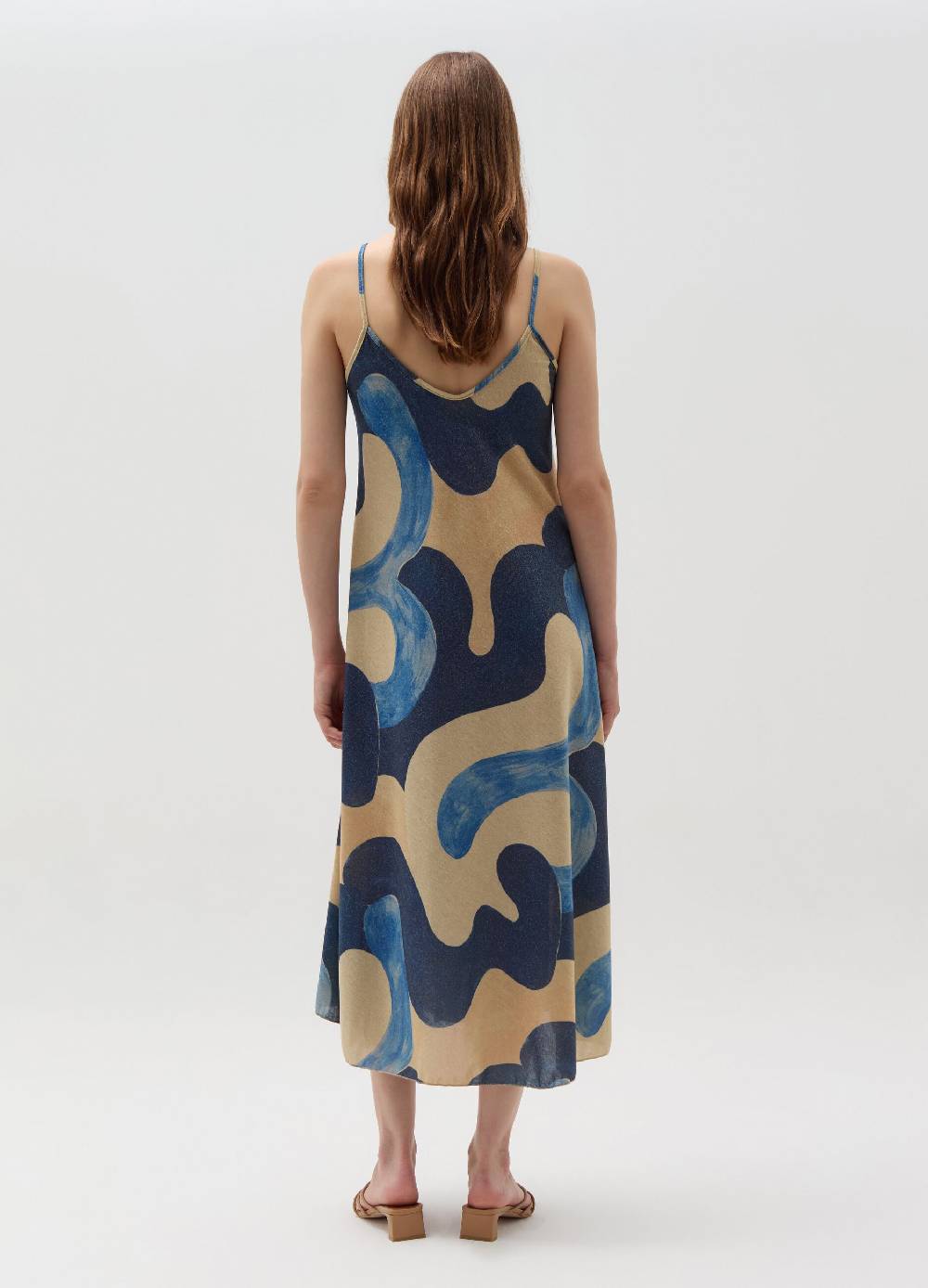 Ovs Vestito lungo in lurex fantasia a onde Italy