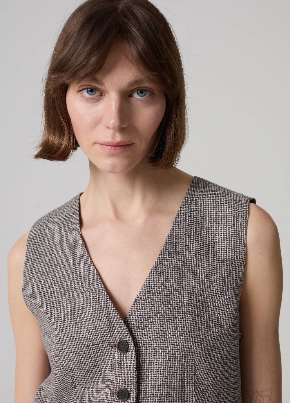 Ovs Gilet sartoriale in lino e viscosa Negozi Online