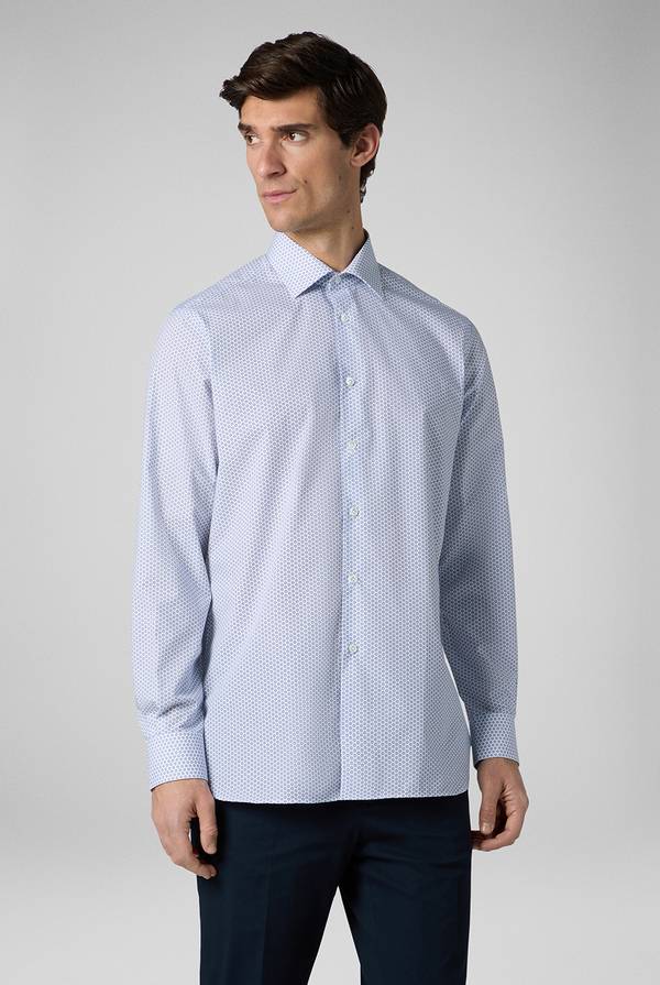 Pal Zileri Camicia in puro cotone con stampa circolare Economico
