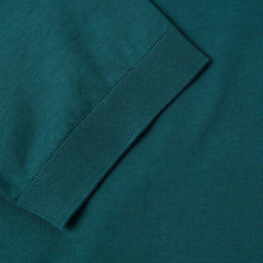 Paolo Pecora Maglia Puro Cotone Extrafine - Verde Promozione Limitata