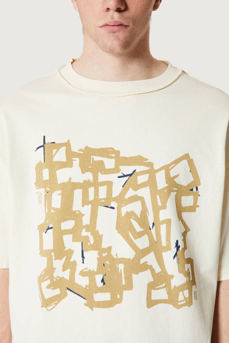 Paura COSTA OVERSIZED T-SHIRT MODULO OFF-WHITE Saldi Di Fabbrica