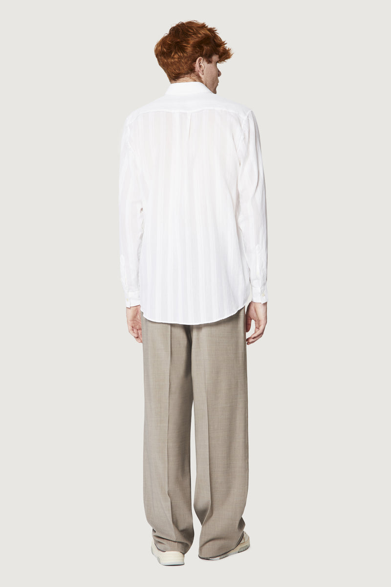 Paura ERZIN OVERSIZED SHIRT WHITE Negozi Online