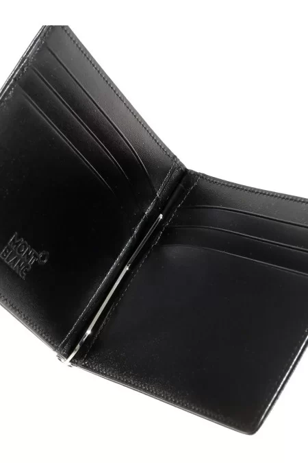 MONTBLANC WALLET 6CC MONEY CLIP BLACK Negozi Online