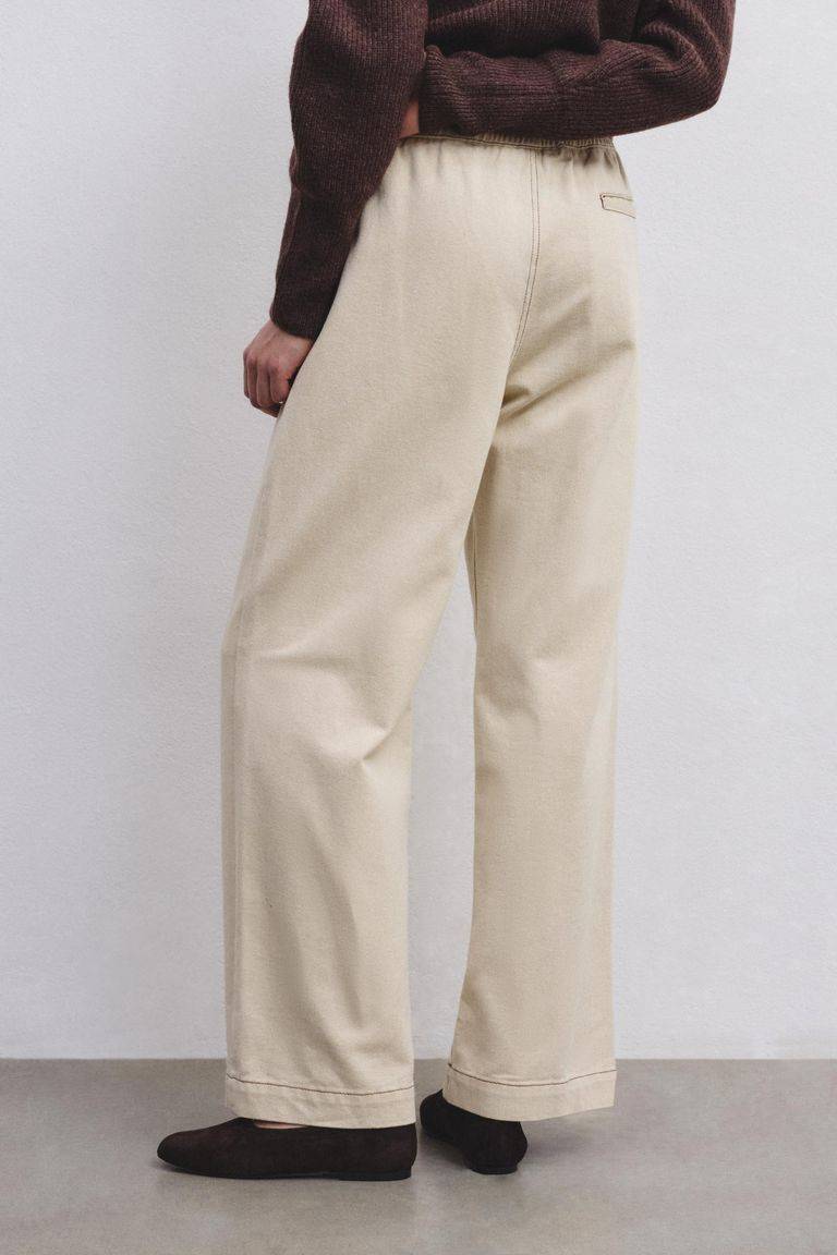 Pomandere Pantalone in bull denim Sconto