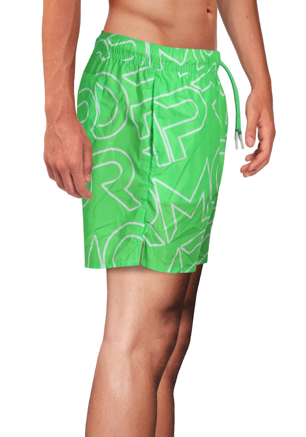 Primo Emporio Costume Boxer con Scritta Primo Emporio - Verde Economico