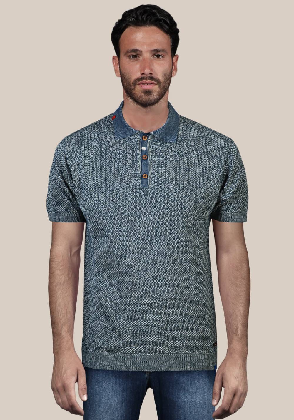 Primo Emporio Polo punto riso con filo a contrasto Moda