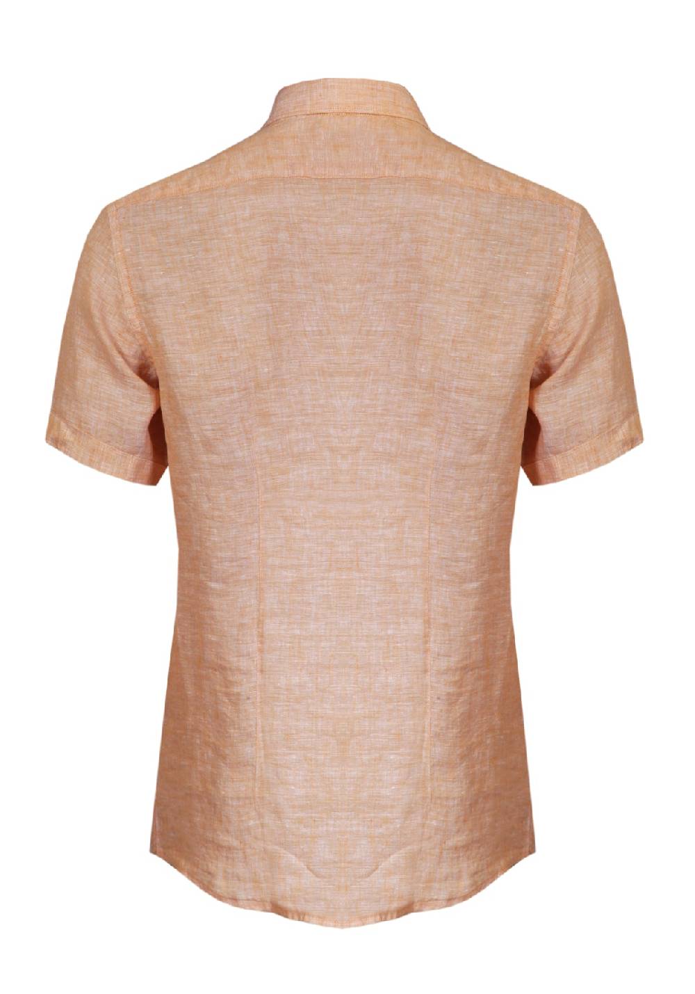Primo Emporio Camicia Lino Mezza Manica - Arancio I Più Venduti