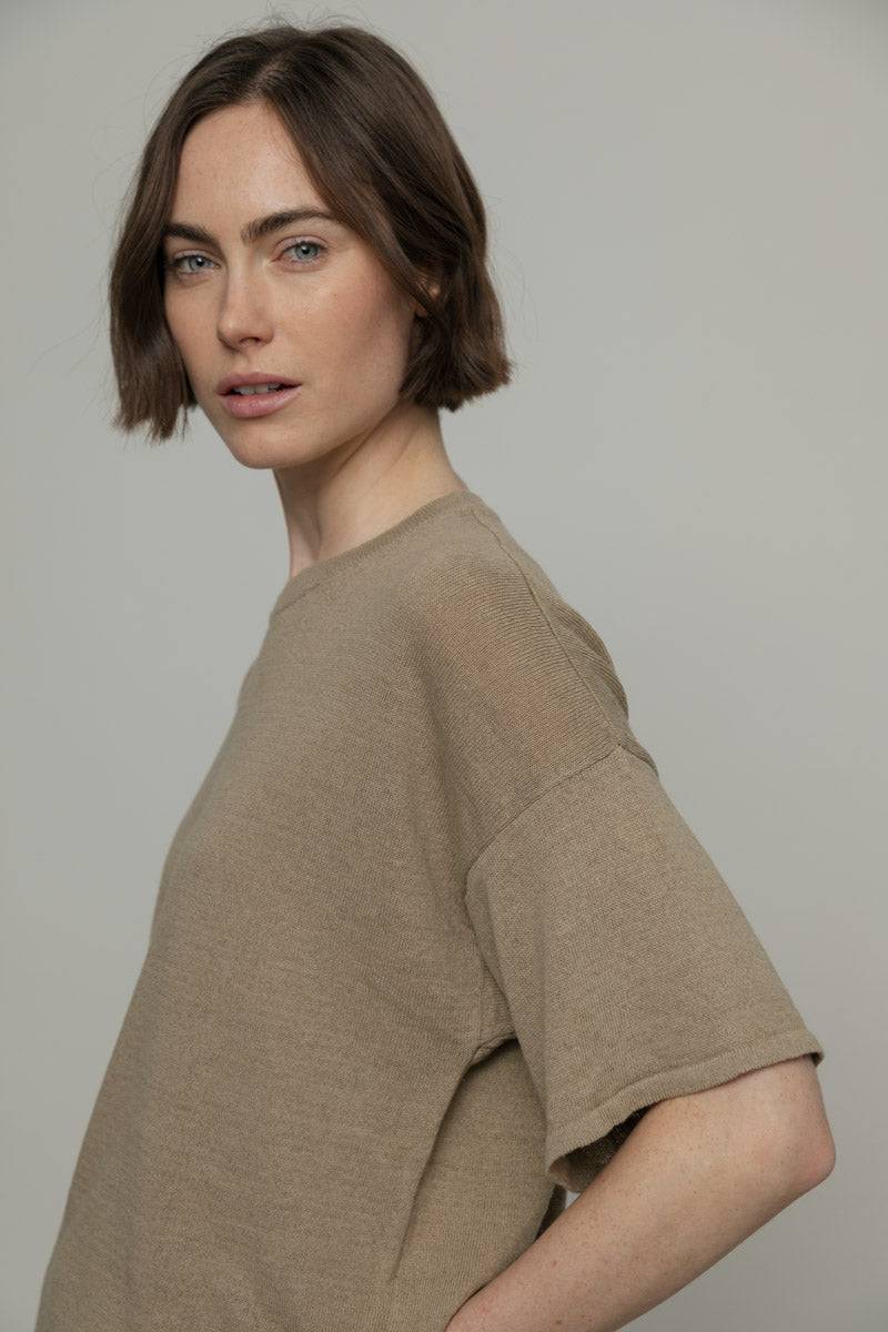 Rifò FEBE T-Shirt Lino Riciclato Donna Promozione