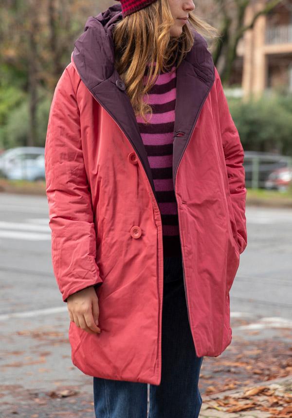Rose & Lini OOF WEAR REVERSIBLE “JACKET 9410” BORDEAUX & FUCSIA Affare Del Giorno