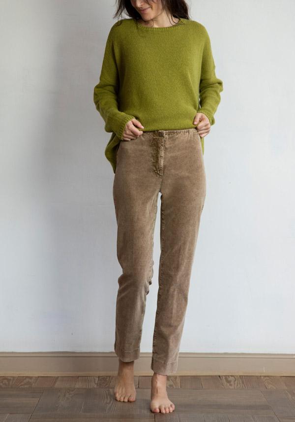 Rose & Lini ROSE & LINI CORDUROY “SICILIA” CAMEL PANTS Moda