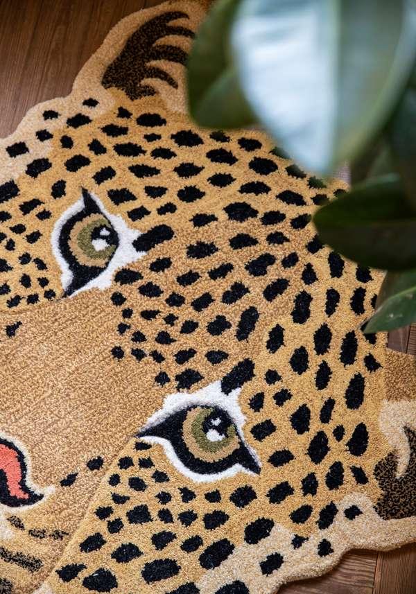 Rose & Lini DOING GOODS “HIMANI LEOPARD HEAD” LARGE RUG Presa