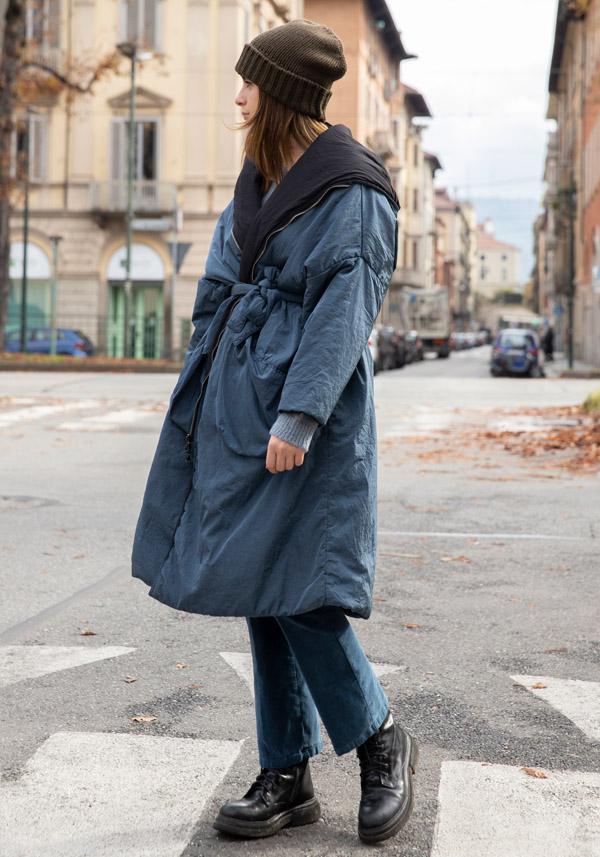 Rose & Lini KIMONORAIN REVERSIBLE “DUST COAT” LEAD & BLACK Online