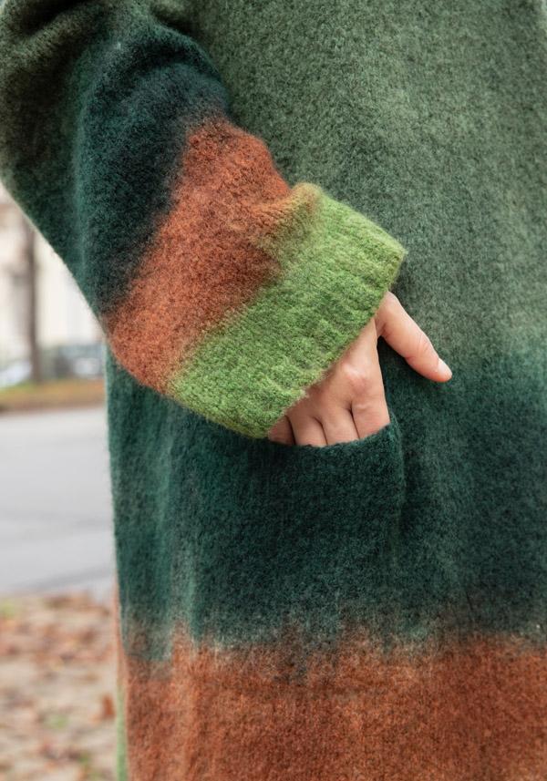 Rose & Lini FISSORE CASHMERE “MARIANNE 3” KAKI LONG CARDIGAN Nuova