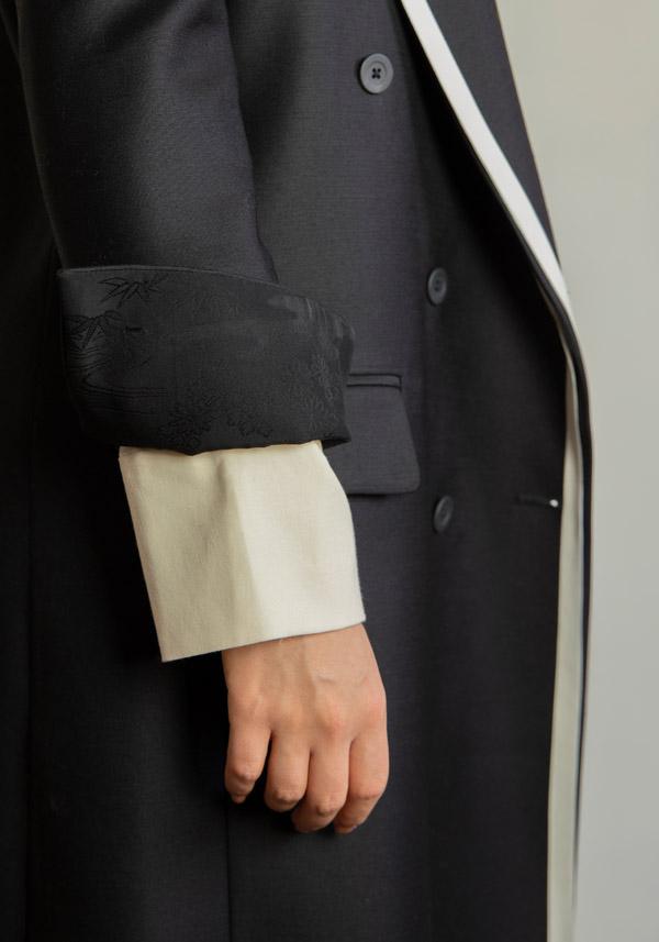Rose & Lini IBRIGU UNIQUE SILK COAT “920” BLACK I Più Venduti