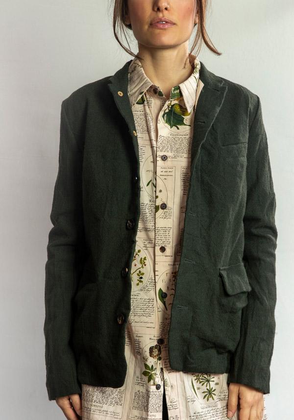 Rose & Lini ALEKSANDR MANAMIS WOOL “JACKET 1151” GREEN Nuova