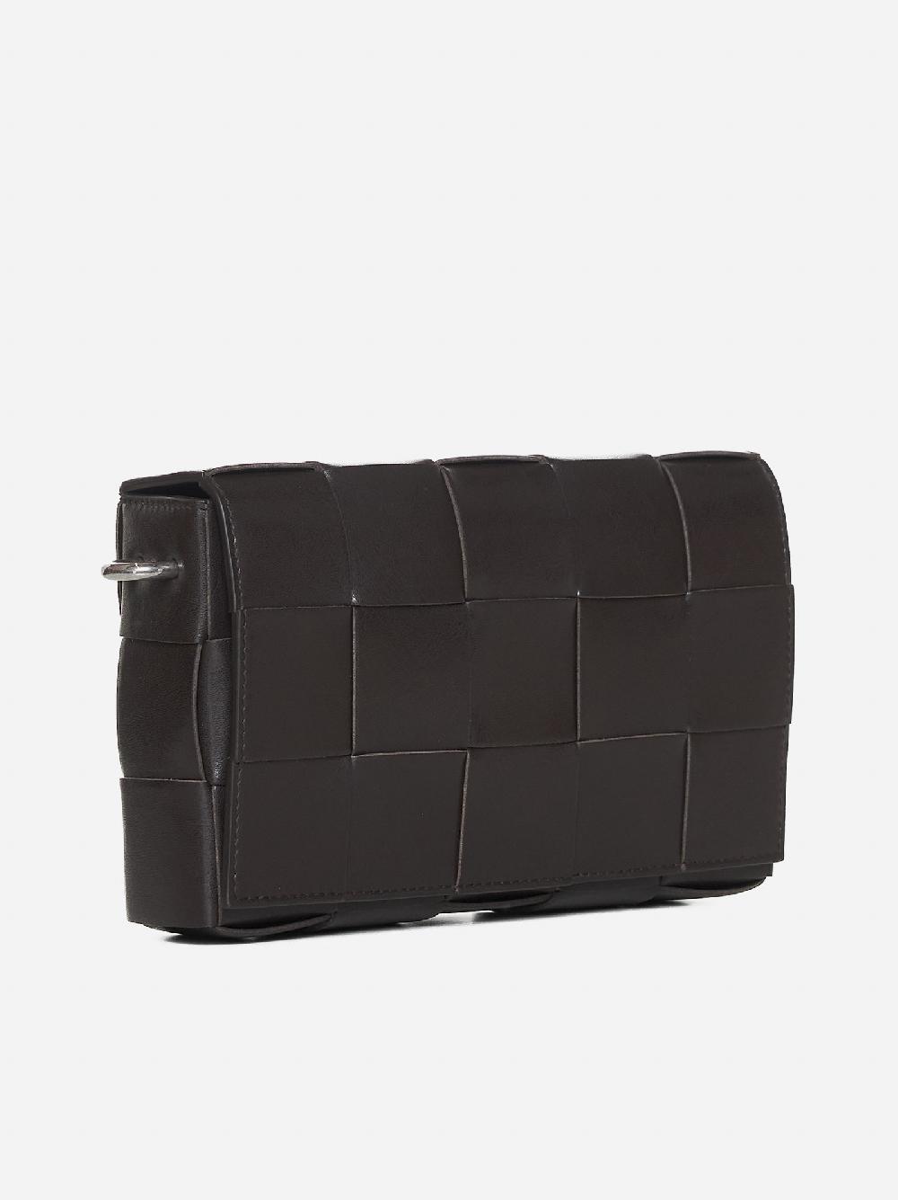 BOTTEGA VENETA Borsa Cassette On Strap in pelle Intrecciato Vendite Flash