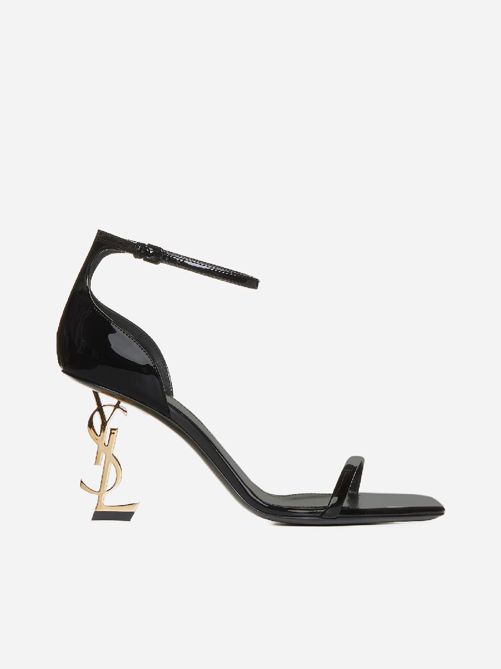 SAINT LAURENT Sandali Opyum YSL in vernice