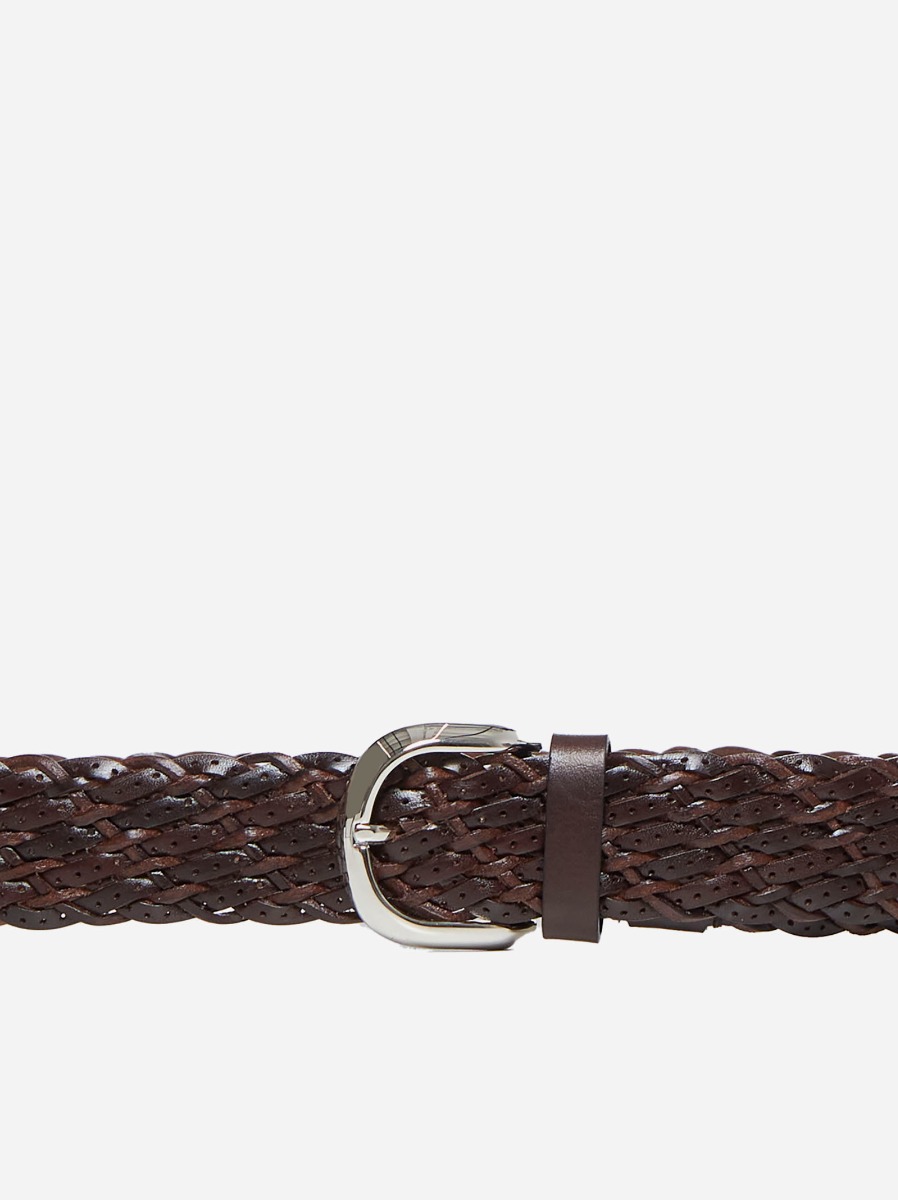 BRUNELLO CUCINELLI Cintura in pelle intrecciata Acquista Ora