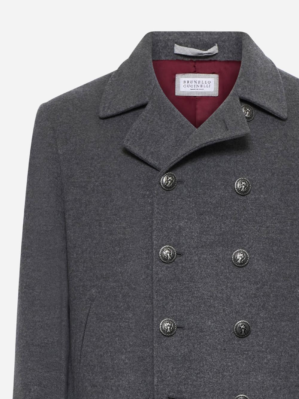 BRUNELLO CUCINELLI Cappotto doppiopetto in cashmere Negozi Online