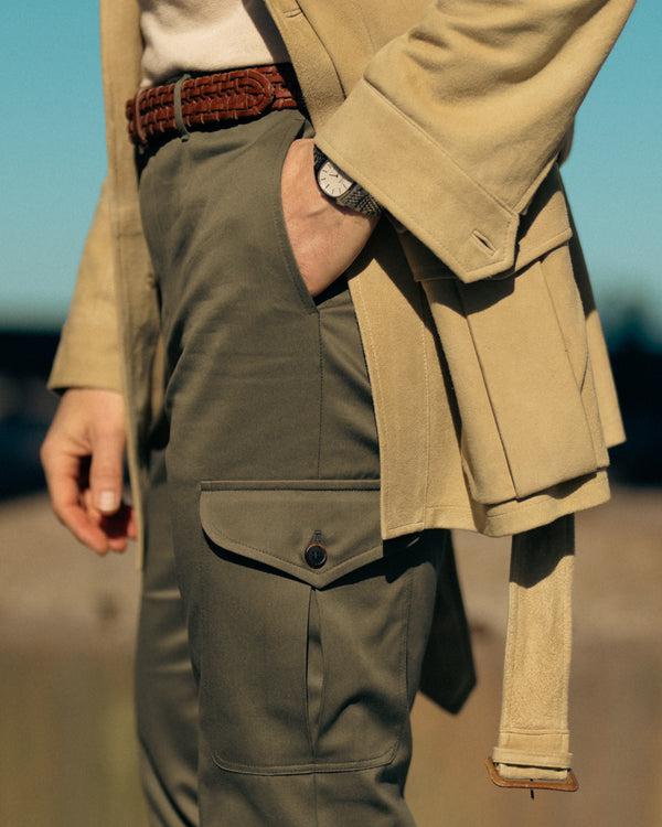 Rota Summer Green cotton trousers cargo Vendite Flash