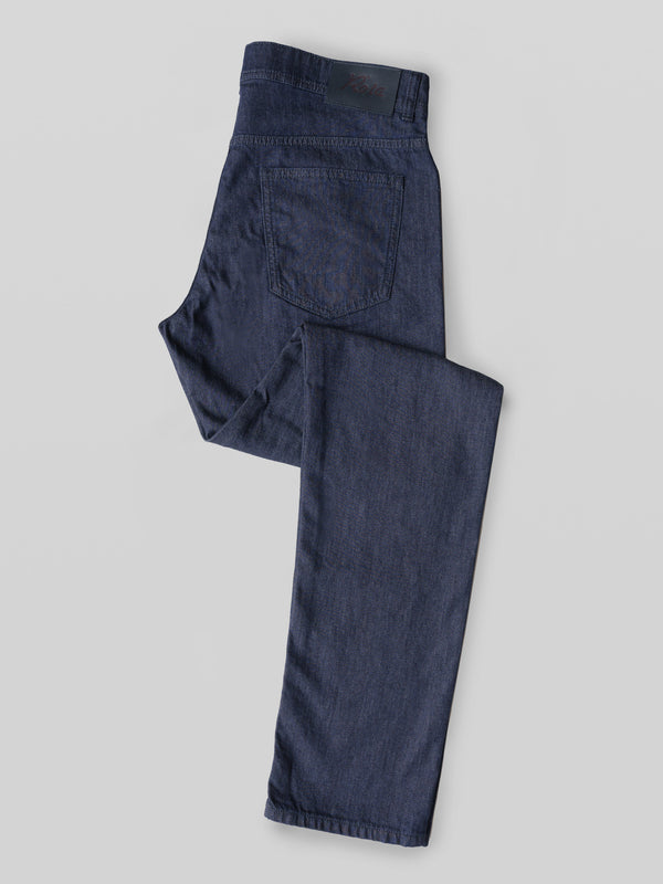 Rota Sport Summer Dark blue denim cotton 5 pockets trousers Qualità Garantita