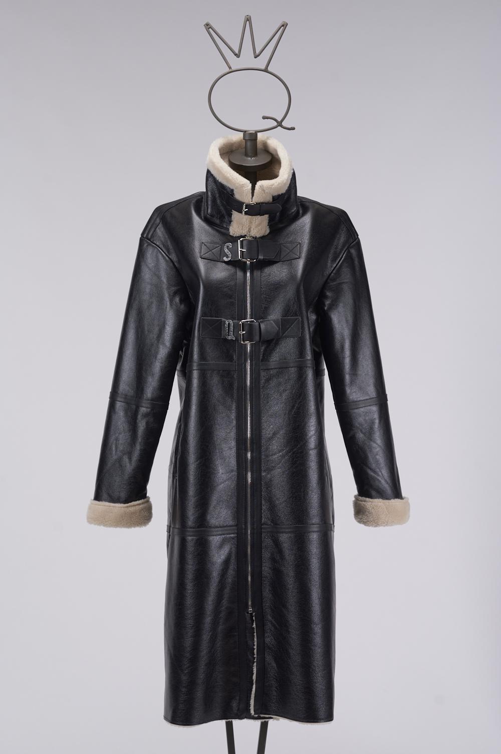 Save The Queen Eco-Shearling lungo In Linea