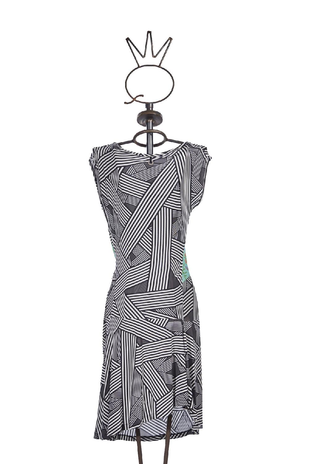 Save The Queen Vestito in jersey di viscosa con stampa dedicata all’Africa 2025