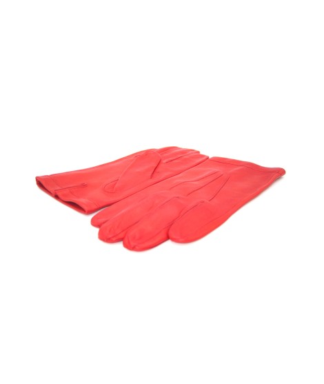 Sermoneta Gloves Guanto in Nappa foderato seta Rosso Promozione