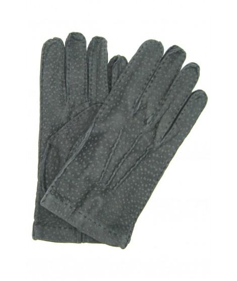 Sermoneta Gloves Guanto in Carpincho sfoderato cucito a mano Grigio Italy