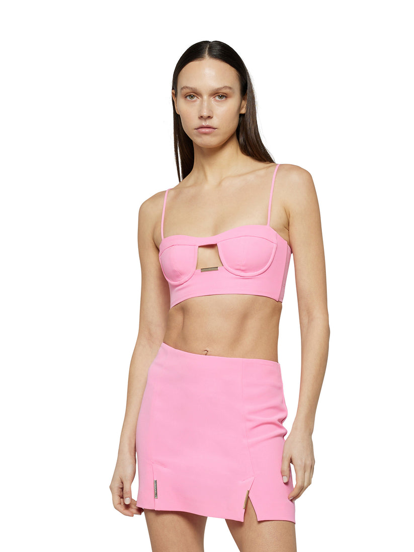 Space Simona Corsellini Top bra in poly cady Saldi