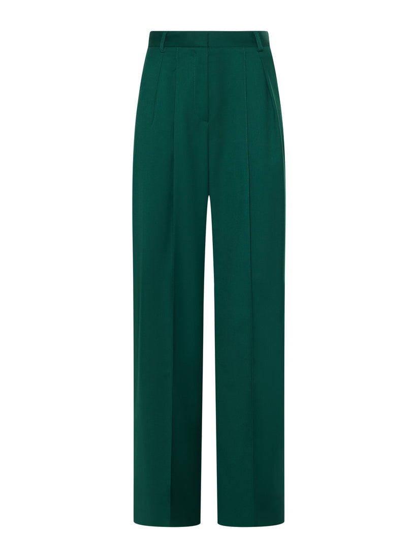 Space Simona Corsellini Pantalone largo con doppie pinces frontali Prezzo Ridotto
