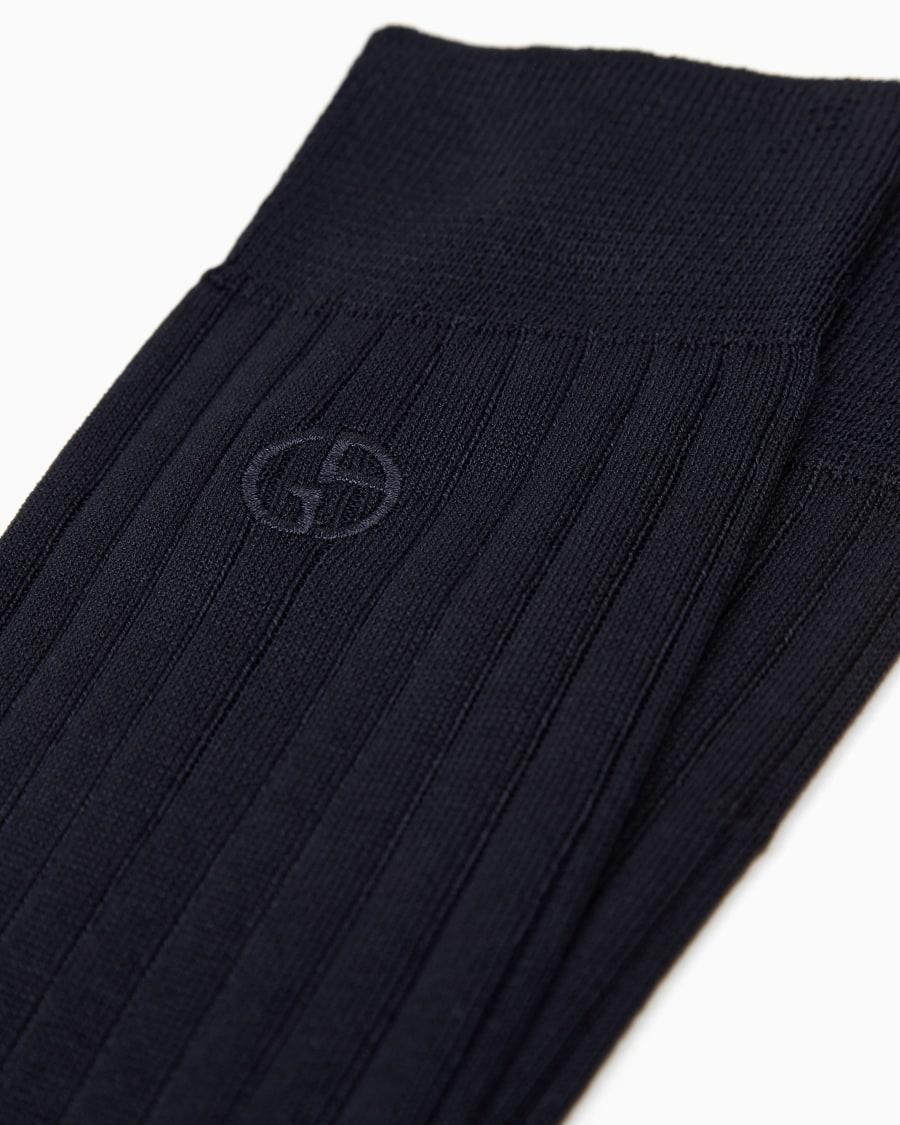 The world of armani CALZE CORTE CON LOGO RICAMATO Vendita Economica