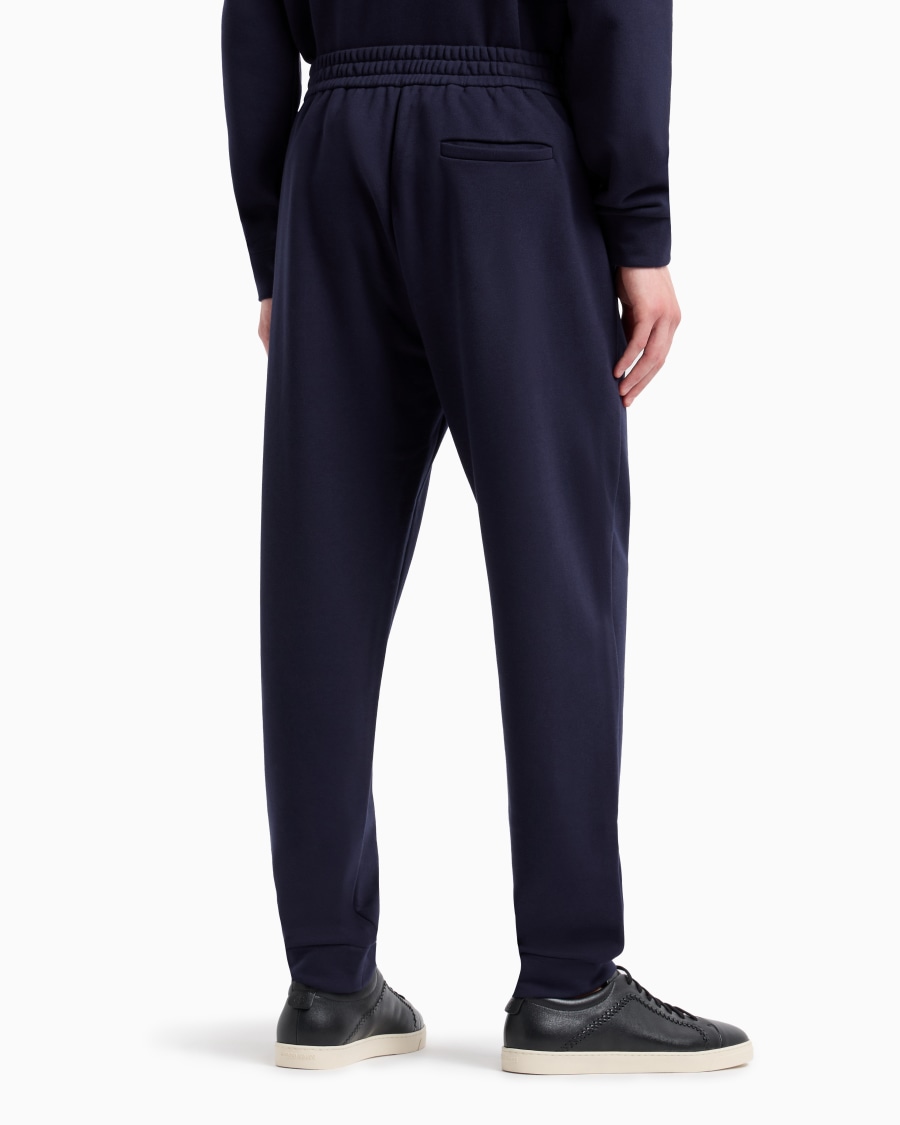 The world of armani PANTALONI JOGGER IN COTONE E CASHMERE Vendita Calda