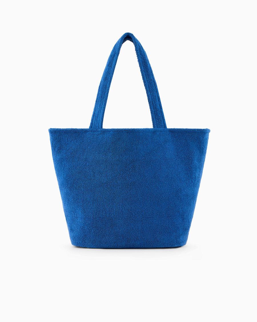 The world of armani BORSA DA MARE IN SPUGNA DI COTONE Outlet