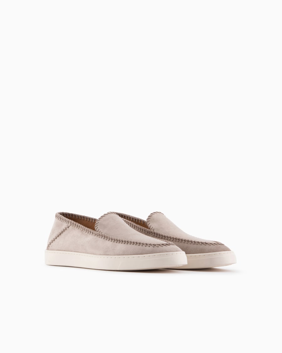 The world of armani GALLERIA 3 SLIP-ON IN PELLE SCAMOSCIATA I Più Venduti